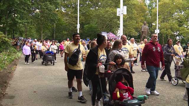 Hundreds of families stroll through Sawyer Point for day of fun and camaraderie in annual Buddy Walk