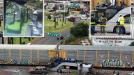 Shocking moment train smashes into double decker bus in Mexico leaving 10 dead and dozens injured