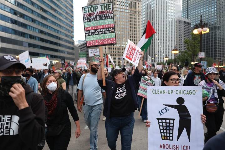 Thousands March Downtown To Protest Trump’s Deportation Threats