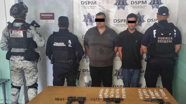 Detienen a Dos Sujetos Atrincherados Cerca de Jardín de Niños en Mexicali