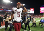 Commanders Cheerleader Goes Viral For Looking Exactly Like QB Jayden Daniels Washington Commanders QB Jayden Daniels' cheerleader lookalike goes viral as team relies on backup Marcus Mariota. Aaindri 