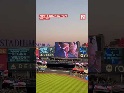 Trump Draws Mixed Reactions During National Anthem At Yankees Game