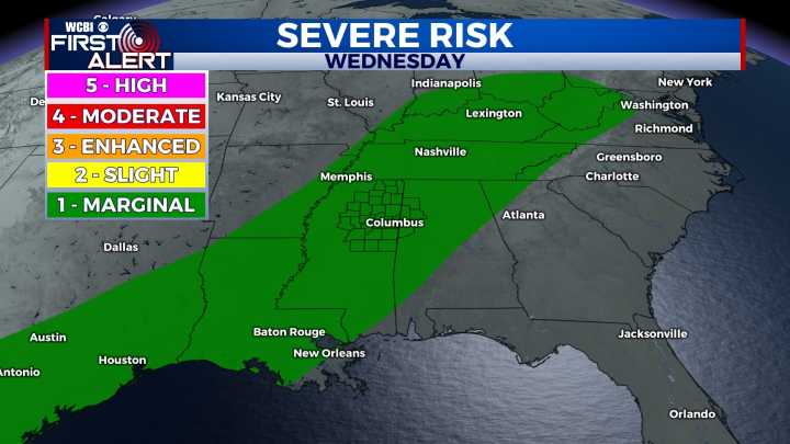 Mid-week storm potential