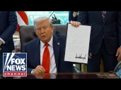 WATCH: President Trump signs executive orders from the White House