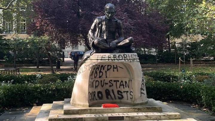 Indian High Commission Condemns Gandhi Statue Vandalism In London: 'Shameful Act'