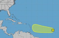 Hurricane center says Atlantic system’s chances to develop have fallen