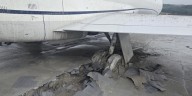 Airliner goes off runway landing at Virginia airport