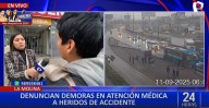 Denuncian que clínica Montefiori no quería atender a heridos de accidente en Vía Evitamiento