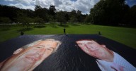 Massive photo of Trump and Epstein placed at Windsor Castle