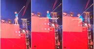 Video | ¡Tremendo susto! Trapecista del circo Hermanos Gasca perdió el equilibrio y cayó de la cuerda floja durante presentación en Cali