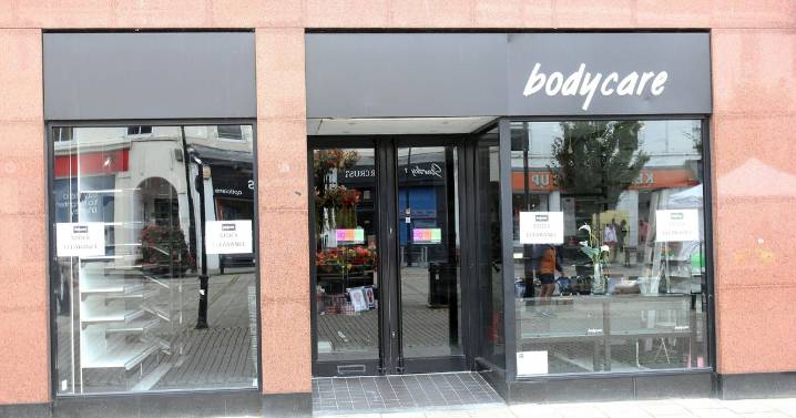 Dumfries branch of Bodycare closes after high street chain goes into administration