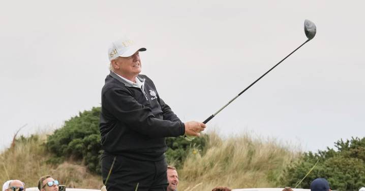 Jeffrey Epstein tribute 'seen on bench at Donald Trump's golf course' ahead of UK state visit