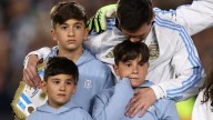 Thiago, Mateo y Ciro acompañaron a papá Lionel en una previa muy especial