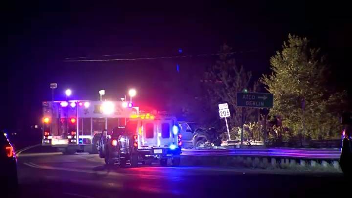Accident shuts down Route 206 southbound in Shamong, New Jersey