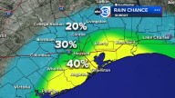 Houston Weather: Another chance for a few showers and storms Sunday
