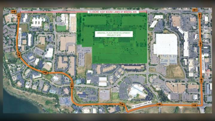 Eastbound Mineral Ave. in Littleton to close for improvements through October
