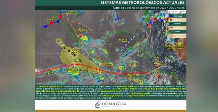 Se avecinan tormentas fuertes en Oaxaca: prevén lluvias, vientos y descargas eléctricas