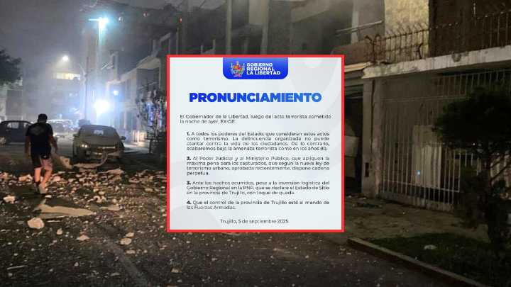 Tras el atentado, La Libertad exige que se declare estado de sitio en Trujillo