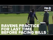 Ravens take the field for last practice before facing Bills