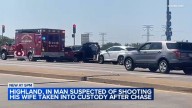 Highland, Indiana man suspected of shooting wife arrested after chase ends in Lansing, Illinois, police say