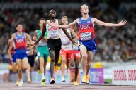 Cole Hocker gets to race and gets his gold in worlds 5,000 meters