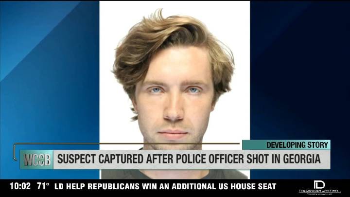Suspect captured after police officer shot in Georgia