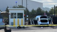 Suspect in custody after driver rams car into FBI building gate in Pittsburgh