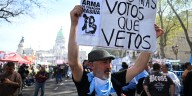 La Marcha Universitaria, en fotos: así se vio la movilización que reclamó frente al Congreso de la Nación