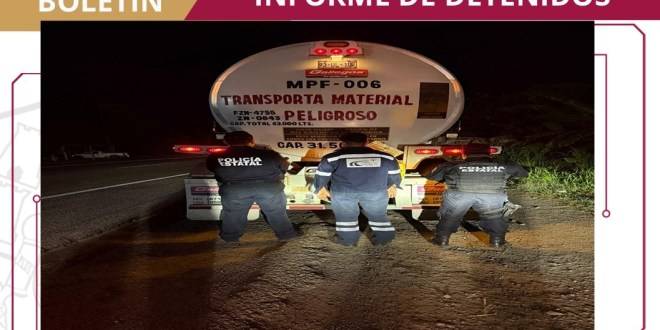Aseguran la SSPC y FIRT Olmeca hidrocarburo de procedencia ilícita
