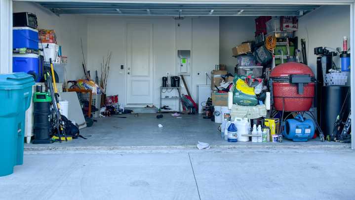 The Genius IKEA BILLY Bookcase Hack You Need To Instantly Eliminate Garage Clutter
