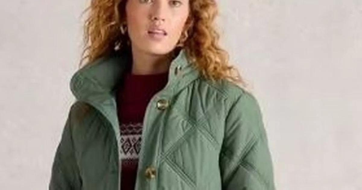 White Stuff reduced coat is great for 'mid season' and 'lovely colour'