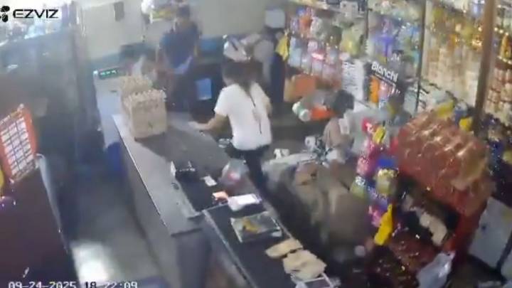 Video muestra dramático escape de venezolanos de un negocio tras fuerte terremoto