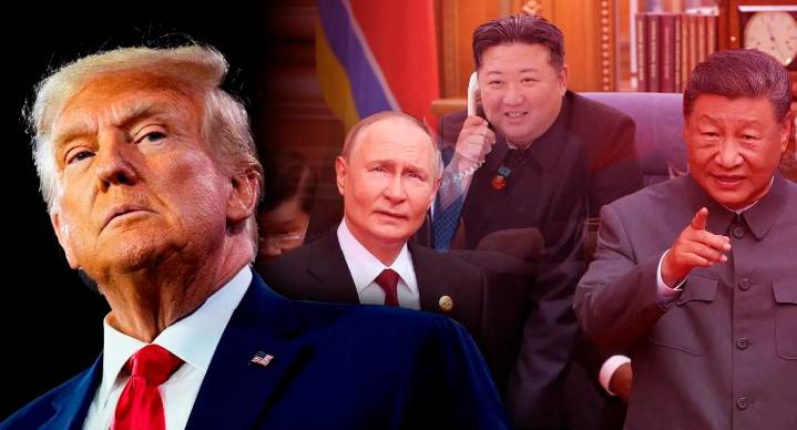 Trump asegura que presidentes de China, Rusia y Corea del Norte conspiran en su contra
