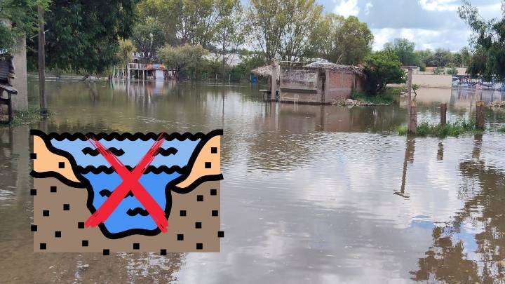 Conagua aclara: áreas de El Pueblito están en el cauce del río Tunal, no hubo desbordamiento 