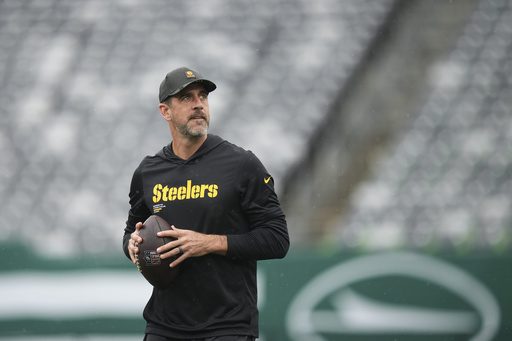 Aaron Rodgers returns to MetLife Stadium with Steelers after disappointing Jets stint