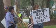 Activist groups protest on Labor Day to fight for equality, fairness, and dignity for all workers