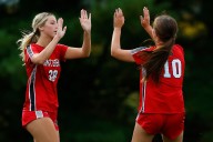 Saucon Valley girls soccer outduels Moravian Academy in 17