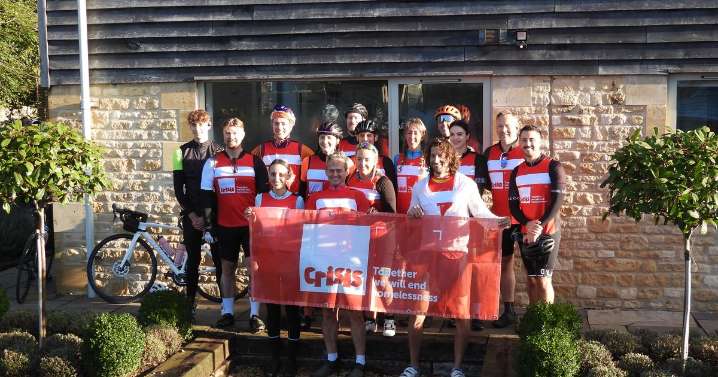 Cheltenham team cycles 550km to raise £20k for homelessness charity Crisis