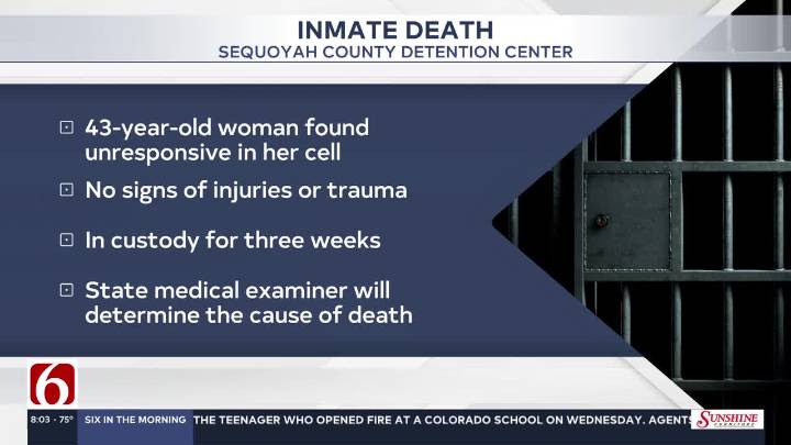 OSBI investigates death of inmate at Sequoyah County Jail
