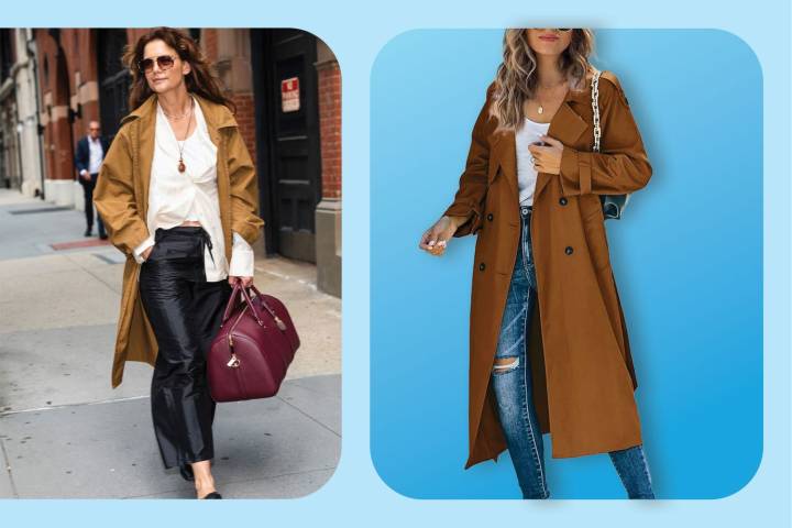 Katie Holmes’ Trench Coat Looks Like This On