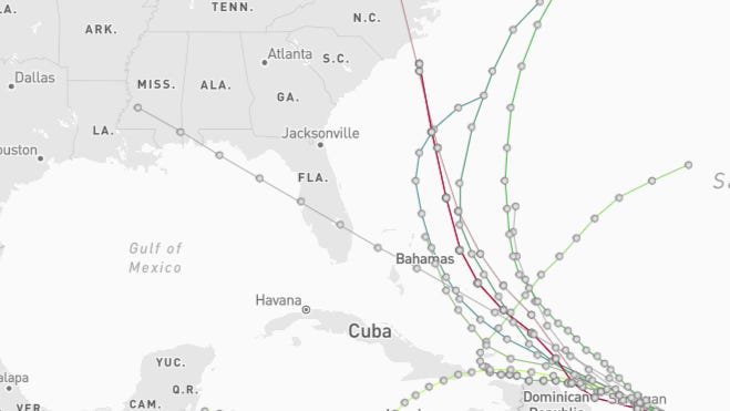 Spaghetti models for Invests 93L, 94L, could become Humberto, Imelda