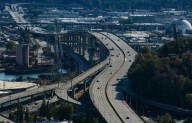 Vandals leave high West Seattle Bridge in the dark