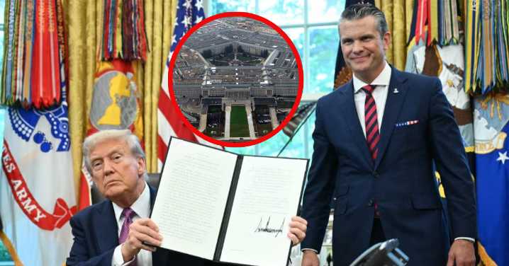 Trump devuelve el nombre de "Departamento de Guerra" al Pentágono