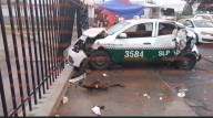 Accidente frente a la Terminal Terrestre Potosina deja solo daños materiales