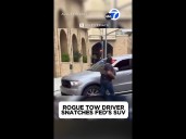 Man arrested for allegedly towing vehicle during raid