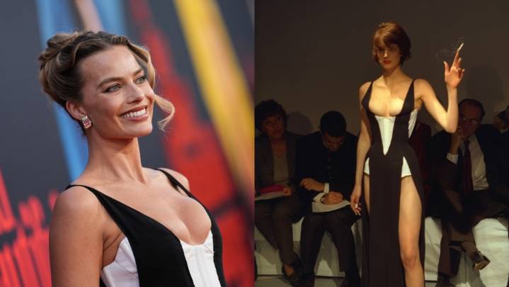 Margot Robbie Wows in Mugler at 'Big Bold Beautiful Journey' Premiere