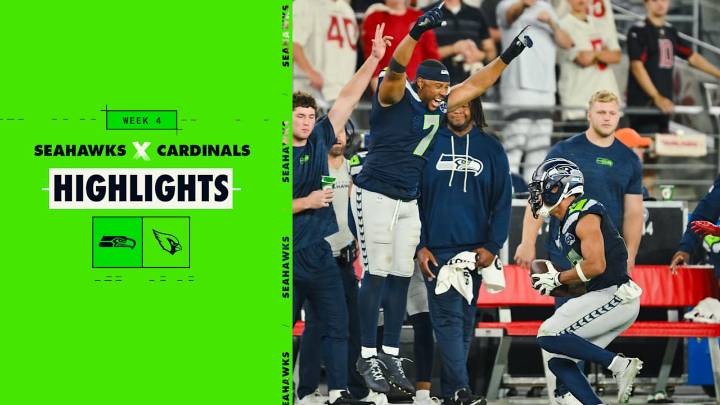 Seahawks at Cardinals Game Highlights