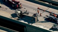 Chicago traffic, today: Lanes closed after dump truck hauling gravel rollover crash on  I