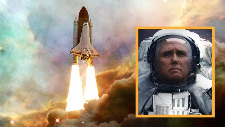 Mike Pence Blasts Off To Moon In Order To Avoid Being On Same Planet As A Woman