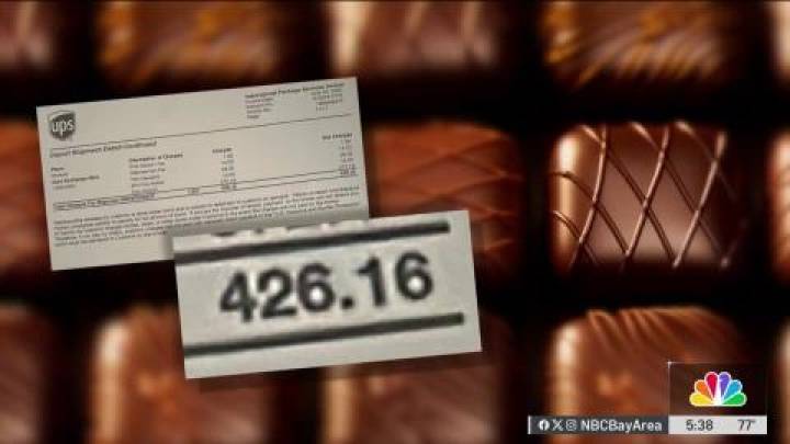 US woman gets $400 tariff bill for $60 box of chocolates from UK